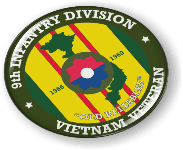 9th Infantry Division Vietnam Veteran 3D Emblem